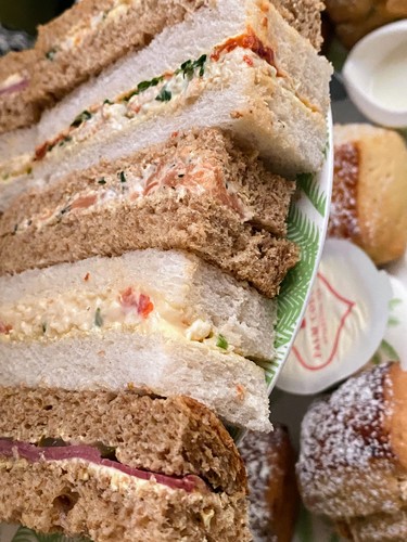 Fingerling sandwiches are a staple of High Tea.