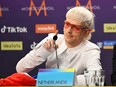 Singer Joost Klein representing Netherlands with the song "Europe" attends a press conference prior to the final after the second semi-final of the 68th edition of the Eurovision Song Contest (ESC) at the Malmo Arena, in Malmo, on May 9, 2024.