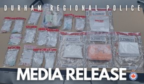 A search warrant was executed at an Oshawa home and more than $480,000 in drugs was seized on Wednesday, May 1, 2024.