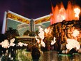 The volcano in front of The Mirage