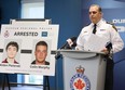 Durham Regional Police Chief Peter Moreira speaks at a press conference about the arrest of self-proclaimed "Crypto King" Aiden Pleterski and his associate Colin Murphy on Thursday, May 16, 2023.