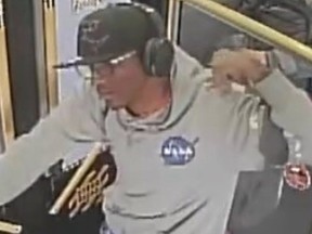 Investigators need help identifying this man who is suspected of a sexual assault on a TTC bus on Monday, May 6, 2024.
