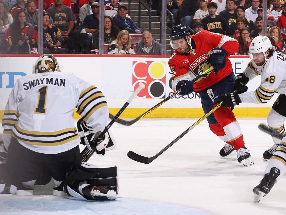 Jeremy Swayman Stops 38 Shots, Bruins Roll Past Panthers In Game 1 ...