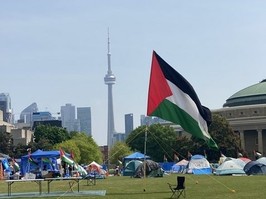 Pro-Palestinian protesters at the University of Toronto say they don't believe the police will be called in to remove them on Monday.