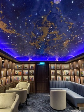 Blink in the Observation Lounge and you could miss the entrance to the mesmerizing Library on Silver Nova. CYNTHIA MCLEOD/TORONTO SUN