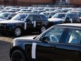 Range Rovers at the JLR manufacturing plant
