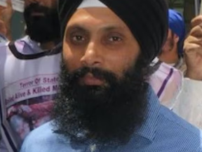 Sikh activist Hardeep Singh Nijjar.