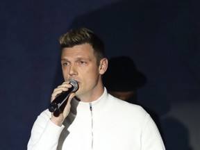 Nick Carter in January 2023 at the Songs For Tomorrow  benefit concert in California.