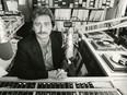 Radio broadcaster Bob Mackowycz Sr. is seen in a Q107 radio studio in a May 26, 1986, family handout photo.