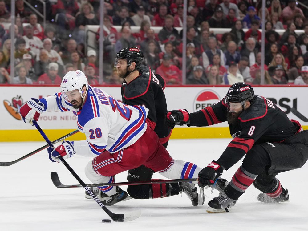 Kreider’s Hat Trick Lifts Rangers To Clinching Win Over Hurricanes ...