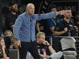 New York City FC coach Nick Cushing has repeated his denial of allegations that he punched a Toronto FC player, saying he is "shocked and upset" at the claim. Cushing gestures during the second half of an MLS soccer match against Inter Miami, in Fort Lauderdale, Fla., Saturday, March 30, 2024.