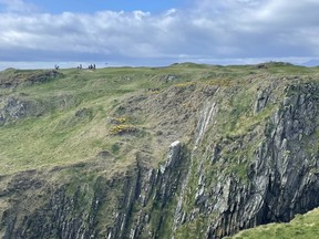 The cliffs are daunting and the views spectacular at Ardglass in County Down