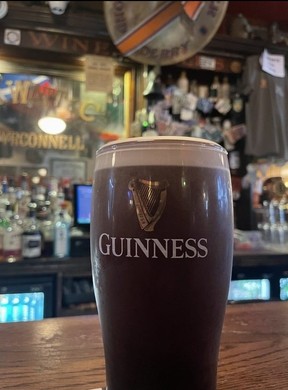 A perfect pour of the perfect pint at Peadar O'Donnell's Bar in Derry.