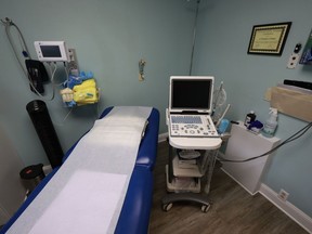 The examination room in A Woman's Choice of Jacksonville clinic, which provides abortion care on April 30, 2024, in Jacksonville, Florida.