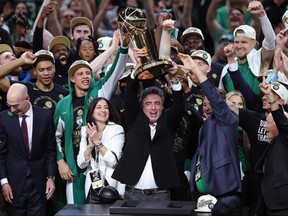 Boston Celtics celebrate NBA championship