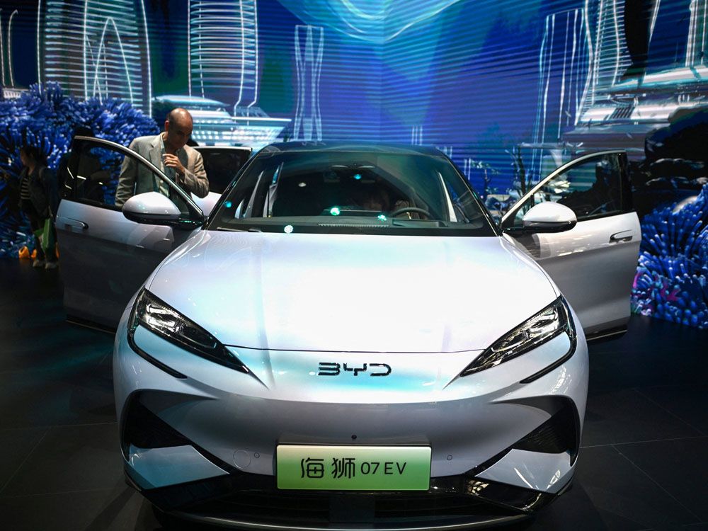 Canada imposing large tariffs on Chinese-made EVs