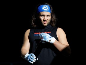 Bo Bichette of the Toronto Blue Jays before a game against the Milwaukee Brewers this month.