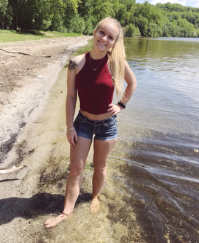 Rookie teacher Alexsia Saldaris lets loose. FACEBOOK