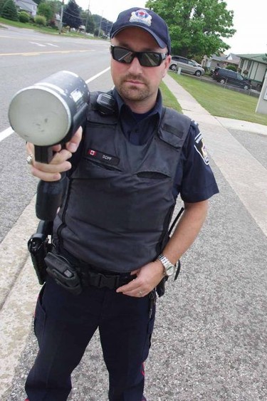 Woodstock police Const. Eric Dopf is shown on Aug. 31, 2013. (Postmedia Network file photo)