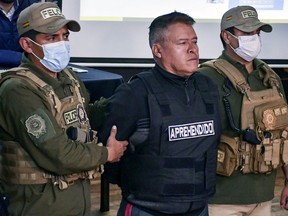 Bolivian now-dismissed army chief General Juan Jose Zuniga