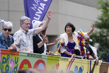 Toronto Mayor Olivia Chow attends the Toronto Pride Parade.
