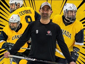 Mark DeMontis is the founder of Canadian Blind Hockey.