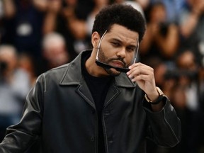 Canadian singer Abel Makkonen Tesfaye aka The Weeknd poses during a photocall for the film "The Idol" at the 76th edition of the Cannes Film Festival in Cannes, southern France, on May 23, 2023.