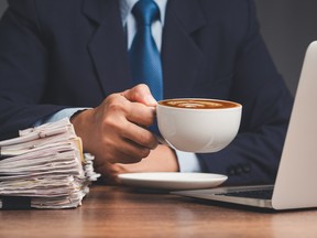 Sedentary coffee drinkers had a 24% reduced risk of mortality compared with those who sat for more than six hours and didn't drink coffee, according to the lead author of a study published recently in the journal BMC Public Health.
