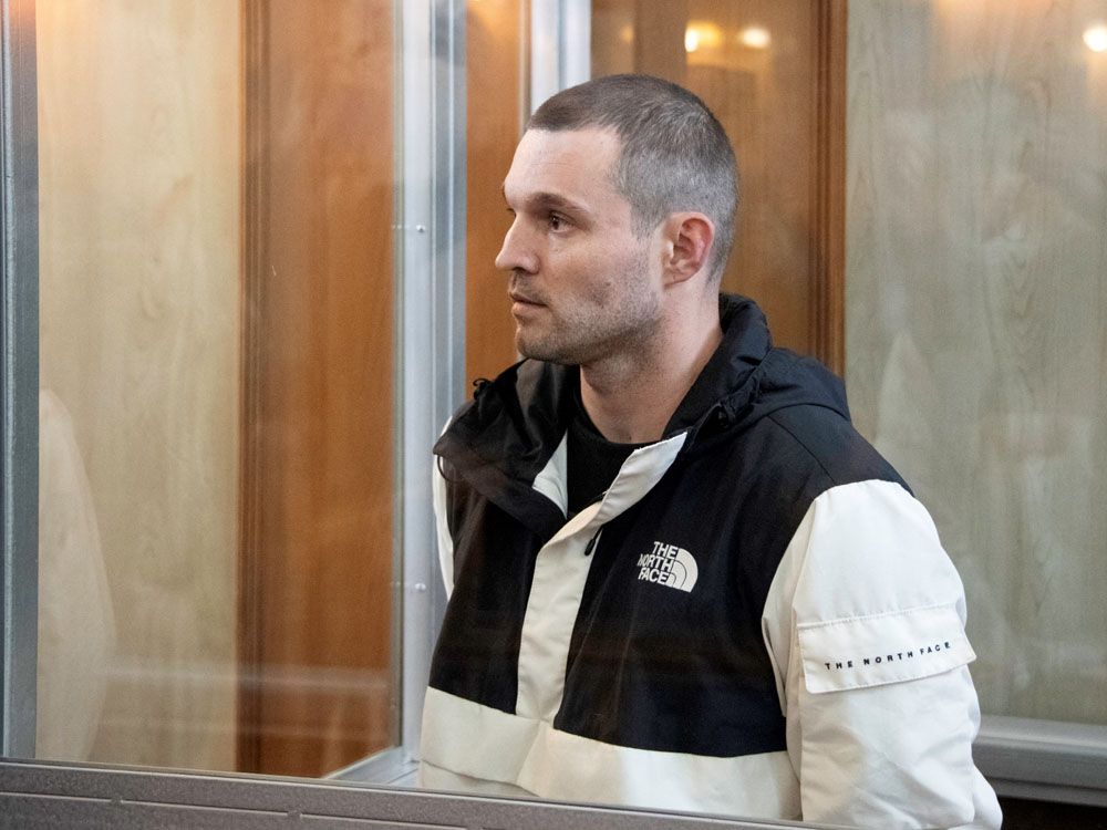 Sargento del activista del Ejército de los EE. UU. Gordon Black apareció en la corte en la ciudad del Lejano Oriente de Vladivostok el 6 de junio de 2024. 