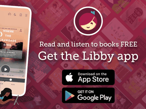 The Libby app is free and connects book lovers with content in thousands of public libraries, colleges, universities, corporate libraries and learning centres.