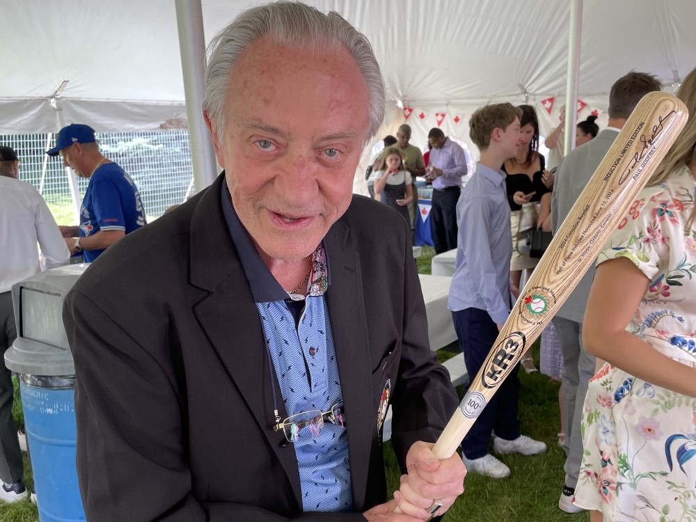  Paul Godfrey was inducted into the Canadian Baseball Hall of Fame in St. Marys, Ont., Saturday, June 15, 2024.