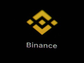 The Binance app icon is seen on a smartphone, in Marple Township, Pa., Feb. 28, 2023.