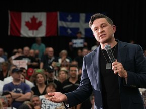 As debate around the Liberals' drug policy dominated parts of the spring House of Commons sitting, the Conservatives are offering little insight into what approach they would take when it comes to supervised consumption sites. Conservative Leader Pierre Poilievre speaks during a rally in Montreal, Wednesday, June 19, 2024.