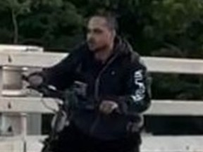 Investigators need help identifying this man who is suspected of assaulting another person in North York on Saturday, June 15, 2024.