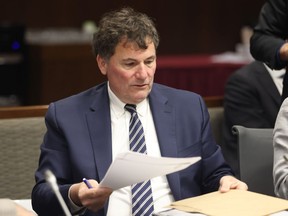 Minister of Public Safety, Democratic Institutions and Intergovernmental Affairs Dominic LeBlanc arrives to appear before the Senate Standing Committee on National Security, Defence and Veterans Affairs in Ottawa, on Wednesday, June 12, 2024.
