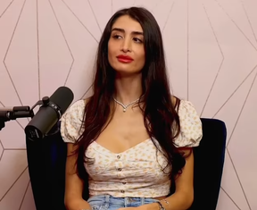 On the podcast. HOLLY RANDALL/ INSTAGRAM