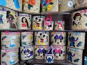 Handmade merchandise by Bahamian artists at Treasures of Eleuthera shop at Disney Lookout Cay at Lighthouse Point.