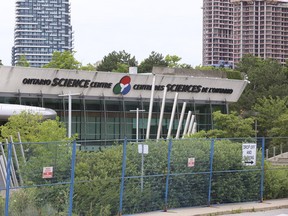 The Ontario Science Centre, created in 1969, is fenced in on Wednesday, June 26, 2024.