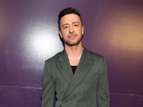Justin Timberlake menghadiri Festival iHeartRadio 2024.