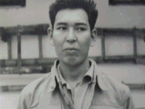 KAMLOOPS KID: Kanao Inouye faces the rope in 1947. PUBLIC DOMAIN