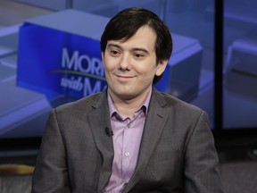 Martin Shkreli is interviewed on the Fox Business Network in New York, Aug. 15, 2017.