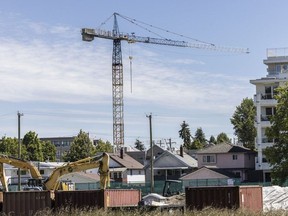 David Beckow and Susannah Kellet have filed a lawsuit against StreetSide Developments, the developer of a six-storey condo project called Bailey next to their property in Vancouver’s Riley Park neighbourhood over when the crane could be left positioned over their adjoining property.