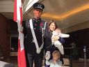 Former Brampton fire captain James Schwalm and wife Ashley Milnes pose in this undated family photo.