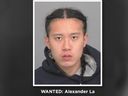Alexander La is one of three suspects being hunted by Hamilton Police after recent shootings.