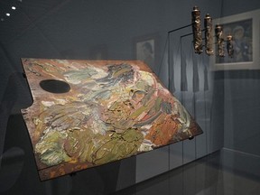 The painting palette used by Vincent Van Gogh