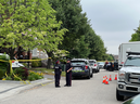 York Regional Police at the scene of a quadruple shooting in Vaughan on Friday, June 21, 2024.