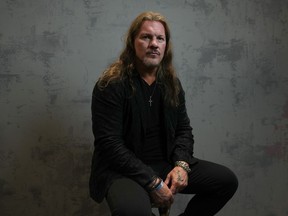 Chris Jericho poses for a photo at the Collision Conference in Toronto on Tuesday, June 18, 2024.