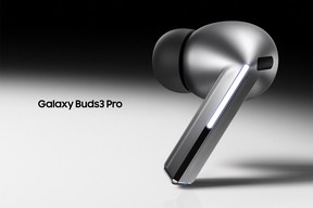 Samsung unveiled its Galaxy Buds3 and Galaxy Buds3 Pro seen here) in Paris, France on Wednesday, July 10, 2024.