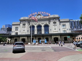 Main entrance to Union Station in Denver.
