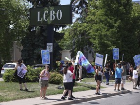 LCBO employees and alcohol buyers adjust as strike begins